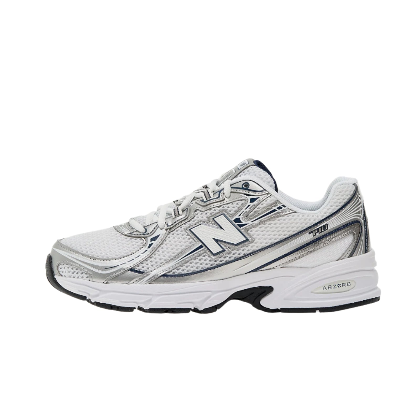 White running shoe with New Balance logo on a white background